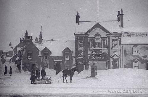 gallowgate square in snow
